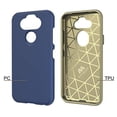 thumbnail image 2 of Kaleidio Case For LG Aristo 5+ Plus, K31, Fortune 3, Phoenix 5, Risio 4, K8X, Tribute Monarch [Sleek Fusion] 2-Piece Dual Layer [Shockproof] Hybrid Armor Cover [Dark Navy Blue/Gold], 2 of 5