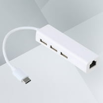 FUTUREORYY Abs White Usb To Ethernet Adapter For Cellphone 1Set