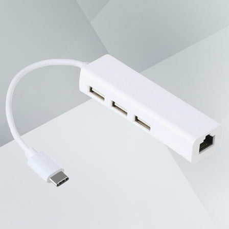 FUTUREORYY Abs White Usb To Ethernet Adapter For Cellphone 1Set
