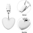 thumbnail image 3 of 6 piezas en forma de corazón mantel pesas piedra mantel pesas abrazadera de metal mantel colgante piedra mesa pesas perchas para picnic al aire libre cena familiar decoración de mesa TUNC Sencillez, 3 of 5