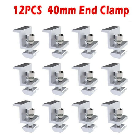 

4/12Pcs Solar Panel Mounting Bracket Clamp Set For 40mm&45mm Solar Panel Parts