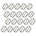 thumbnail image 3 of 40 pcs  38mm Metal Sliding Bar Tri-glides Wire-formed Roller Pin Buckles Slider Strap Adjuster (Silver), 3 of 6