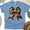 CarolinaBlue, variant on Football Bow T-Shirt | Sparkly Brown Game Day Graphic Tee for Women, White, Size S
