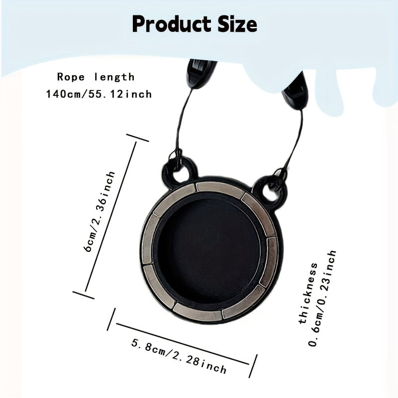 Magnetic Phone Lanyard with Adjustable Nylon Neck Strap and Iron Sheets Secure Clip for Smartphones Hands Free Phone Holder Adjustable Strap Flexible Wear Strong Magnetic Attachment