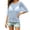 Blue, variant on UDAUDU Sheer Beach Cover Ups for Women Crochet See Through Crop Tops Knit Tops Crochet Spring Summer Hollow Out Tee White M