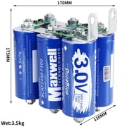Maxwell Durablue 18V 567F Super Capacitor Battery 6pcs 3.0V 3400Farads Car audio capacitor 12V Engine Start Battery