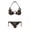 Christmas Pattern, variant on Polyester Spandex Bikini Sets Halter String Triangle Bathing Suit for Ladies Modern Sexy Halter Bikini Set Palm Tree Starfish Pattern