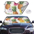 thumbnail image 2 of Kdxio Hawaiian Pineappl Print Windshield Sun Shade,UV Rays and Sun Heat Protection,Sunshade for Car Windshield,Car Shade Front Windshield - Medium, 2 of 6