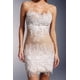 thumbnail image 5 of Vestido Bellabarnetten Zimino sin tirantes con vendaje de perlas, 5 of 6