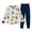 z15-Multicolour, variant on CAIXIA 2 Piece Pajamas Sleepwear Pjs,Children's Long Sleeve Boys Cartoon Personality Print Casual Loose Pajamas,Light Green,8-9 Years