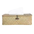 thumbnail image 2 of Caja de Cubierta de Caja Del Tejido Del Tejido de Paja Natural Del Estilo 2pcs Baoblaze Caso de tejido, 2 of 9