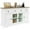 Distressed White, variant on HOMCOM Sideboard Buffet Cabinet, Coffee Bar Cabinet, Weathered Grey Oak