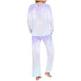 thumbnail image 3 of Tnhcen 2025 Ladies' Soft Lounge Set Homewear Women's Long Sleeve Sleepwear Pajama Set, 3 of 5