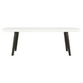 thumbnail image 3 of SAFAVIEH Josiah Retro Rectangle Lacquer Coffee Table, White/Dark Brown, 3 of 8