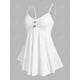 thumbnail image 2 of Top Talla Extra Cami Tipo Falda Acanalada Rosegal  Camisetas sin mangas de talla grande, 2 of 5