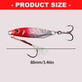 thumbnail image 3 of 10/15/20/25/30g High Reflective Baits with Treble Hook Metal Cast Jigging Spoon Lures Saltwater Sinking Fishing Baits, 3 of 8