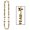 Golden, variant on - Happy New Year Beads-Of-Expression - 36" - Pack of 12