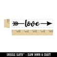 thumbnail image 2 of Love Arrow Rectangle Rubber Stamp Stamping Scrapbooking Crafting - Small 2.50in, 2 of 7