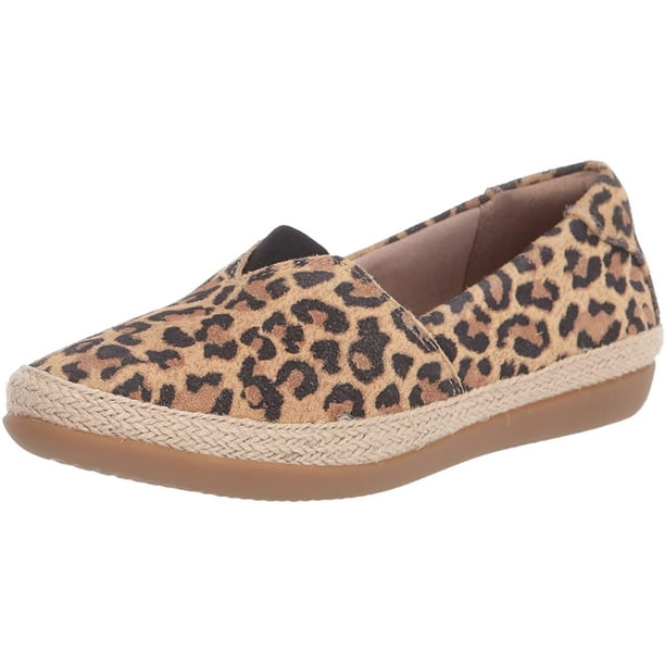 leopard flat sneakers