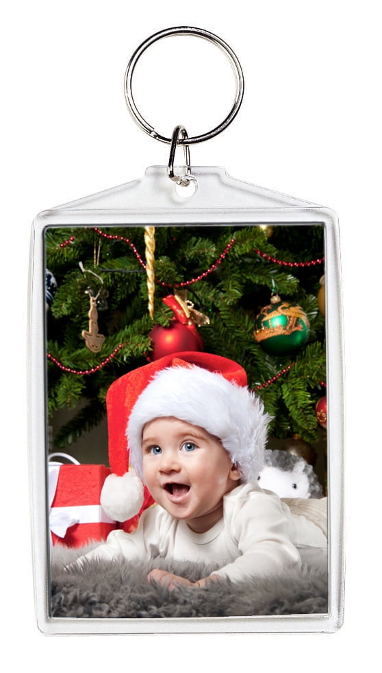 Snapins Jumbo Clear Acrylic 2.5" x 3.5" Photo Keychains - Pack of 36