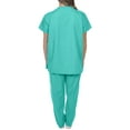 thumbnail image 2 of EZI Unisex V-Neck Scrubs Set: Classic Fit & Design, 2 of 4
