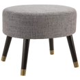 thumbnail image 2 of Allora Tabouret Pouf du Milieu du Siècle en Gris, 2 of 3