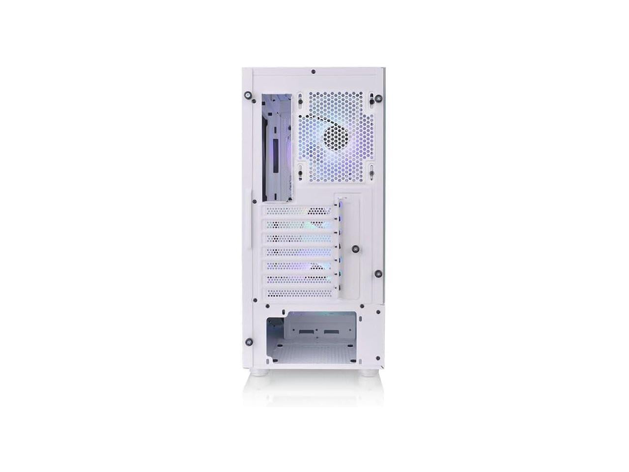 Thermaltake S200 Plus TG ARGB Snow ATX Tempered Glass Mid Tower Gaming Computer Chassis with 120mm ARGB Lite Front Fan Pre-Installed CA-1X2-00M6WN-01