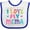 White and Royal, variant on Inktastic I Love My Mema Grandchildren Girls Baby Bib