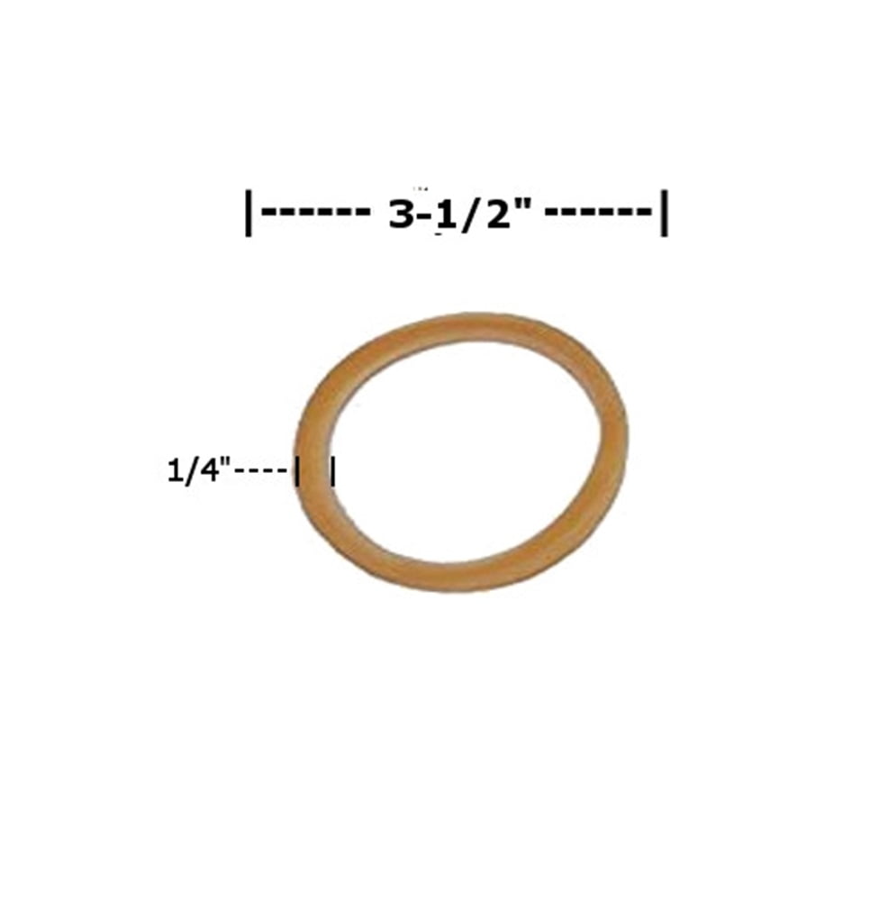 Box Partners Rubber Bands 1/4" x 3 1/2" Brown 10 Lbs./Case BAN417