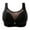 Black, variant on Full-Coverage Bra Women Back-Smoothing Bra Feature V-Neck Strapless Bra Style W-1133 Hook and Eye Closure Plus Size Bras Black XXL