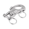 Uposao Snap Shackle Sailing Halyard Stainless Steel Clevis Swivel Jaw