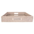 thumbnail image 1 of Artifacts Rattan™ Square Serving Ottoman Trays with Glass Insert, 1 of 3