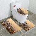 thumbnail image 1 of ABPHQTO Atardecer de horizonte panorámico de Los Ángeles Juego de alfombras de baño de 3 piezas Alfombra de baño Alfombra de contorno y tapa de inodoro ABPHQTO Cont-CHAPPLE-13095, 1 of 2