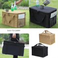 thumbnail image 2 of Outdoor Camping Cooker Carrying Bag Water Proof Travel Kitchen Cookware Utensils Storage Bag Sundries Organizers Handbag Khaki, 2 of 5