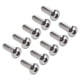 thumbnail image 3 of 100 Piezas M4 Tornillos de Cabeza de Botón Tornillos de Acero Galvanizado para Industrias de Maquinaria de Precisión ANGGREK  Otros, 3 of 8