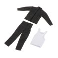 thumbnail image 4 of 3 piezas 1/12 escala chaqueta pantalones chaleco, ropa de muñeca hecha a mano, disfraz de ropa en miniatura para vestir figuras de 6 pulgadas, 4 of 9