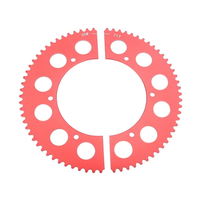 koolsoo Split Sprocket Chain Sprocket Replace Parts Simple Installation 35 Chain 71 Tooth Lightweight Replacement Rear Chain Sprocket