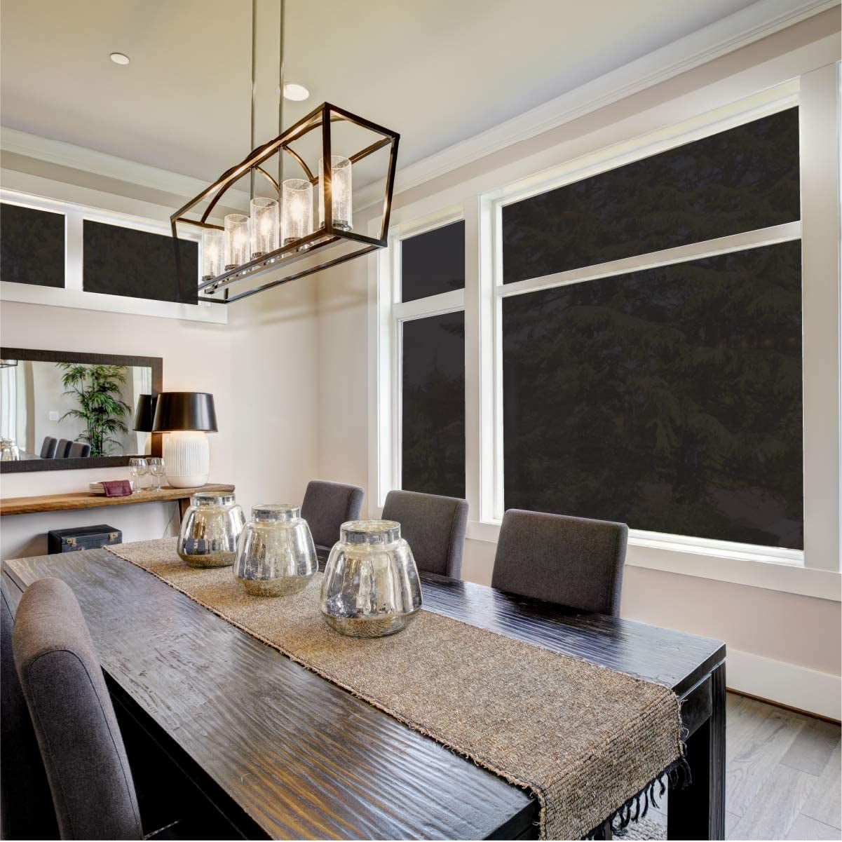 Greenfilm Static Cling 5% Tint for Home & Auto - Privacy, Non-Adhesive, Heat Control Window Film 36"x82"