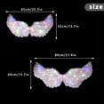 thumbnail image 2 of Halo LED Halo Y Alas, Diadema Blanca Y Disfraz De Alas Con Luces Multicolores Para Fiestas De Navidad, Suministros De Cosplay, Tamaño M, 31,5 X 15,7 Pulgadas, 2 of 8