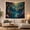Forest Pond, variant on Floral Garden Pond with Nestled Forest Calm Body, Mystical Fantasy for Space Lovers, Galaxy Room Decor, Mother'S Day Gift, Tapestry Wall Hanging for Bedroom and Dorm