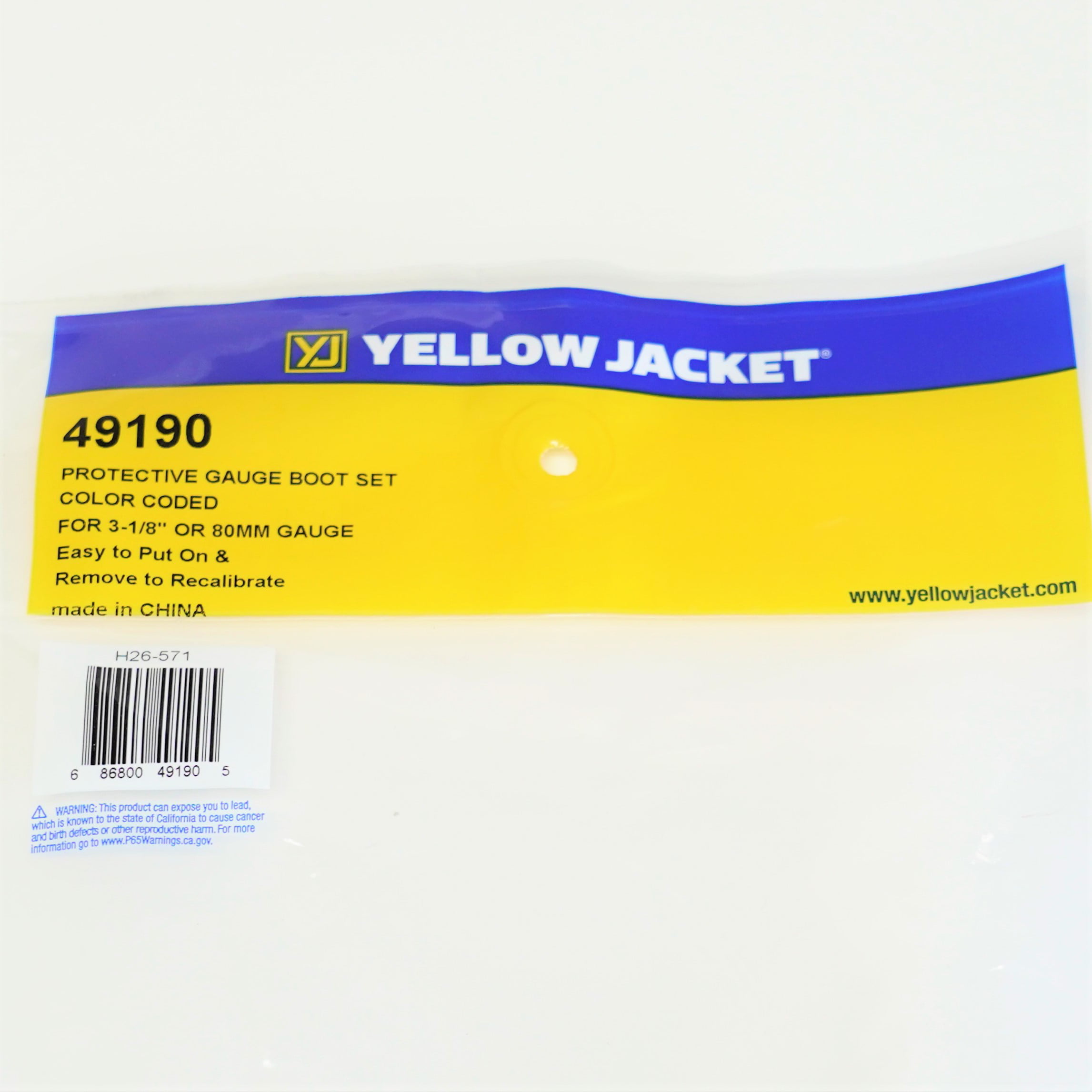 Yellow Jacket 49190 3 1/8" Gauge Protective Boots Set 