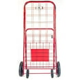 thumbnail image 2 of ATH Large Deluxe Rolling Utility/Shopping Cart - Stowable Folding Heavy Duty Cart with Rubber Wheels for Haul Laundry, Groceries, Toys, Sports Equipment, (Red, XL), 2 of 3