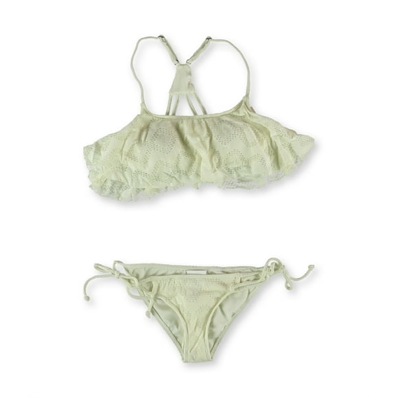 Bikini de 2 piezas con lazo lateral Roxy para mujer, color blanco roto, pequeño