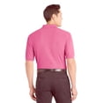 thumbnail image 5 of Zfeel Men High Performance Pure Dry Fit Poly Polos, Comfortable Short Sleeve Shirt, Pink, 2XL, 5 of 5