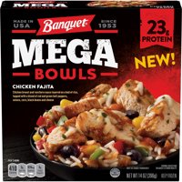 Banquet Mega Bowls Chicken Fajita Frozen Dinner, 14 Ounce