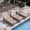 Taupe, variant on CDCASA Oversized Outdoor Chaise Lounge Chair with 5-Level Adjustable Backrest & Hidden Cup Holder, PP Resin Waterproof Patio Lounge Chairs for Outside(White, Set of 1)