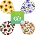 thumbnail image 1 of Fundas para sensores KOVOQ Libre 3, impermeables, paquete de 16 unidades, diseño de girasoles, 1 of 8