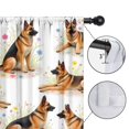 thumbnail image 4 of Blackout Kids Curtains,German Shepherd Dogs with Flowers Childrens Insulated Curtains Set Of 2,Bedroom Essentials,Toddler Room Decor 52x63in(132x160cm), 4 of 4