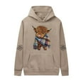 thumbnail image 3 of MHFRRA Sudadera con Capucha Informal de Manga Larga, Suave, Cómoda y Ligera, Estilo Urbano, A La Moda, Deportiva, para Uso Diario Marrón, 3 of 3