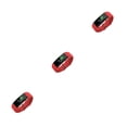 thumbnail image 3 of kurtrusly Bracelet Intelligent Étanche Montre Intelligente de Mise en Forme Multifonction Fonction de Rappel Bracelet Compatible Bluetooth Natation Course Rouge 3Ensemble, 3 of 6